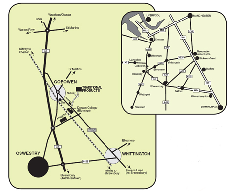 LOcation map for Traditional Products