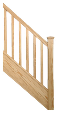 Southern Yellow Pine staircase